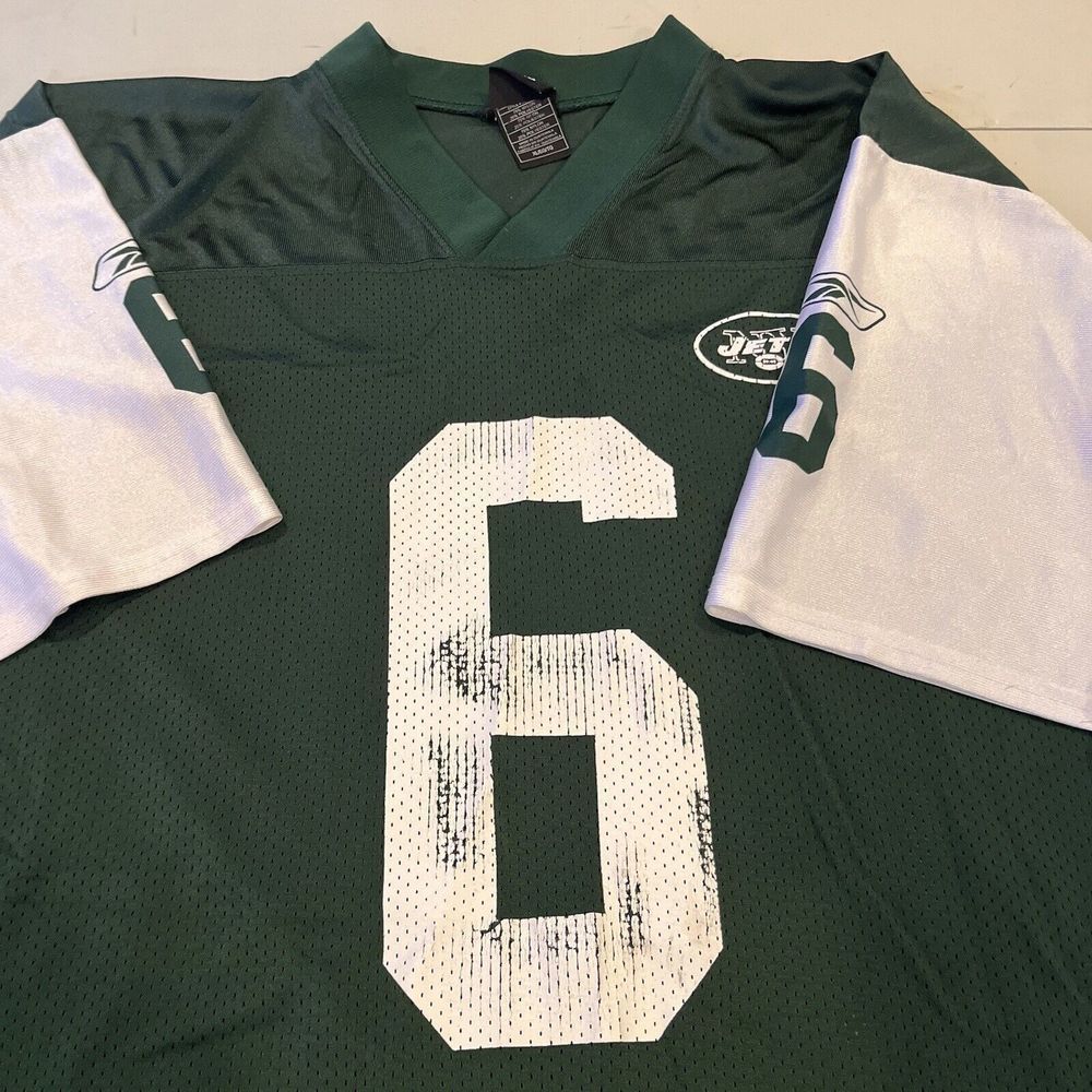 New York Jets Mark Sanchez Reebok Mens Size XL Green Football NFL Jersey‎ Shirt - Picture 3 of 8